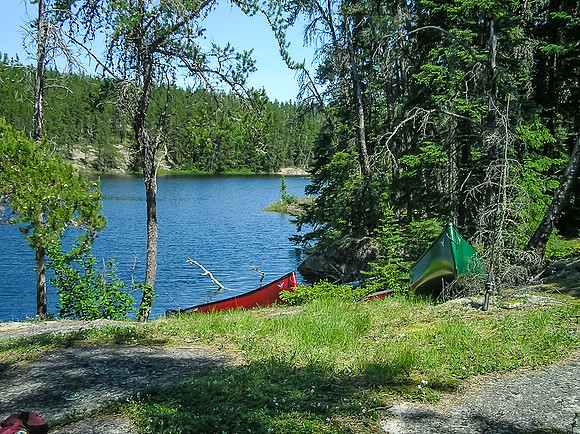 Our Haggart Lake camp site.