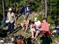 A hot evening eating supper. The weather changes a lot in WCPP.