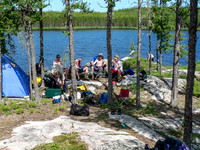 We arrive at our final camp in Jestor Lake for the trip in perfect weather / conditions again.