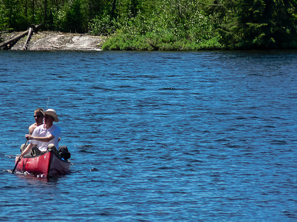Vern and Rod on Mather Lake.