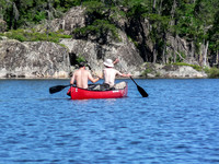 Vern and Rod on the Haggart River.