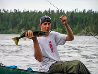 What?! A WALLEYE! This is the only Walleye we caught on the trip - caught in Garner Lake.