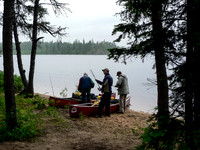 Preparing to leave our comfortable Garner Lake camp.