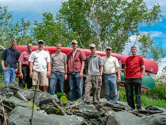 Rod, Fred, Harold, Vern, Eric, Bill, Ron and Jon (L to R).