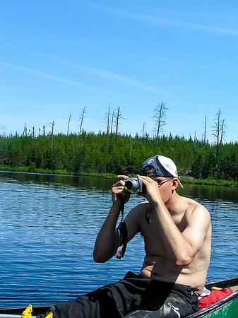 A gorgeous day on Mather Lake.