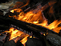Meditation and fire go hand-in-hand out here.