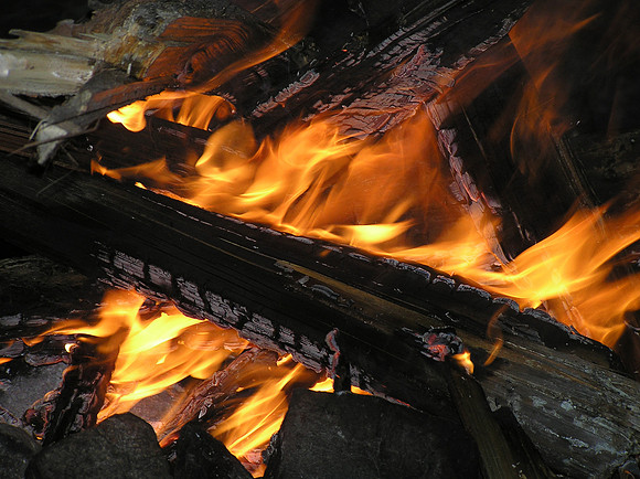 Meditation and fire go hand-in-hand out here.