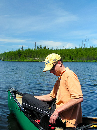 A gorgeous day on Mather Lake.