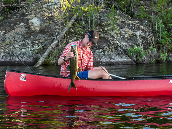 Yeah baby! Lake Trout fishing in Mather Lake.