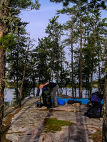 Packing up our Jestor Lake camp.