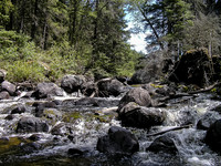 A short portage around this small stream.
