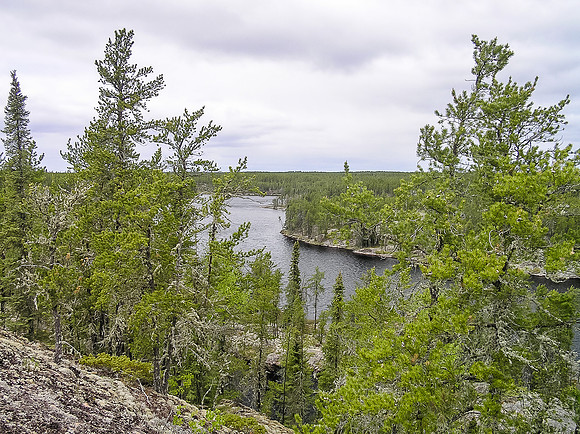 A nice viewpoint near our camp on Tuesday evening.