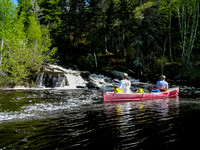 Fishing before a portage.