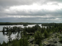 Camp on Crystal Lake as seen from a high point nearby - we stayed here on Monday and Friday nights.