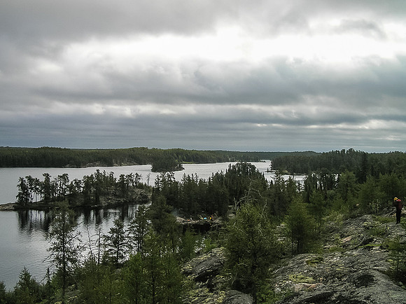 Camp on Crystal Lake as seen from a high point nearby - we stayed here on Monday and Friday nights.