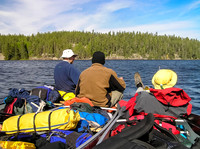 Drifting down Haggart Lake with the wind!