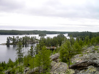 Camp on Crystal Lake as seen from a high point nearby - we stayed here on Monday and Friday nights.