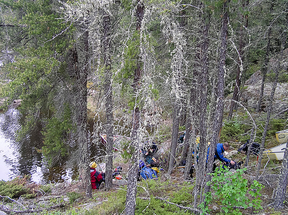 Lunch on the Haggart River.