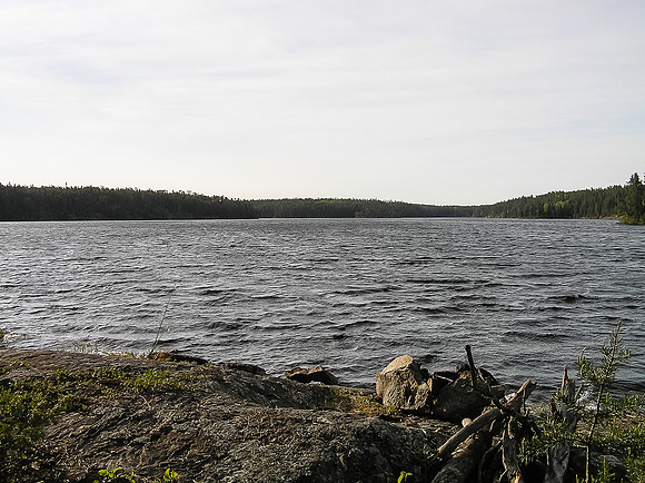 Camp on Haggart Lake.