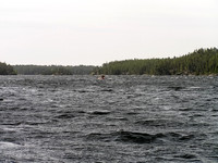 Now the wind is really blowing! Good thing we're with it...