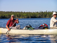 Paddling south on Donald Lake.