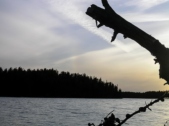 Camp on Haggart Lake.