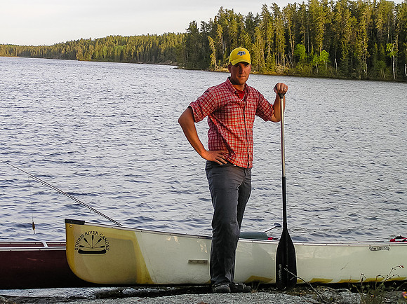 Vern getting ready to leave camp on Friday morning.