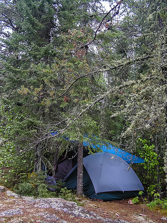 Our camp on Crystal Lake.