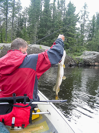 At least the fish are biting now.