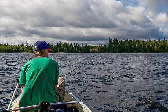A lovely day drifting out of Snowshoe Lake.