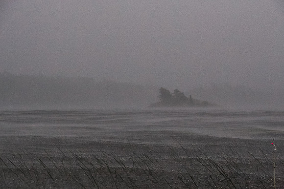 Getting hammered by the storm.