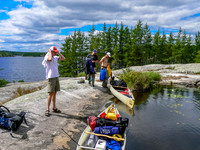 Interesting (and very short) portage into Petch Lake from Davidson - look at the elevation difference!