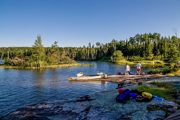 Our camp on Chase Lake was delightful, very open and with the promise of the breeze keeping the bugs away.