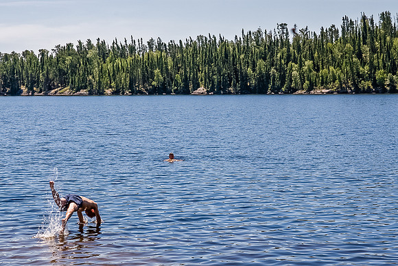 Time for swim.