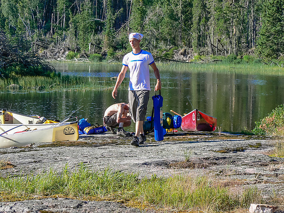 Camp on Chase Lake.