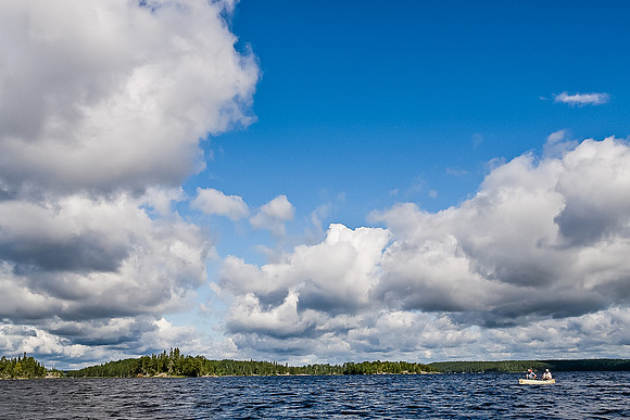 A lovely day drifting out of Snowshoe Lake.