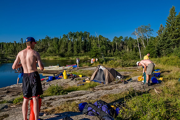 Camp on Chase Lake.