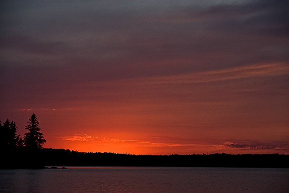 Gorgeous sunset thanks to the fire on Wednesday night.
