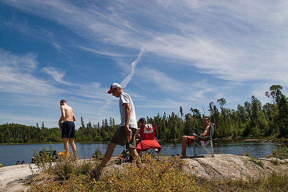 Camp on Chase Lake.