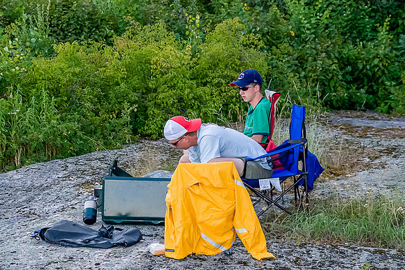 Camp on Chase Lake.