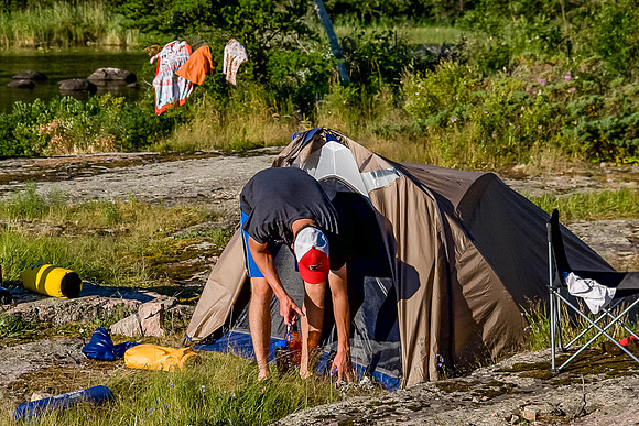 Camp on Chase Lake.