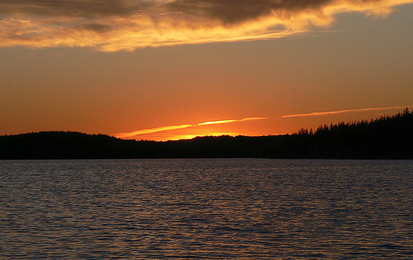 Evening on Wilson Lake.