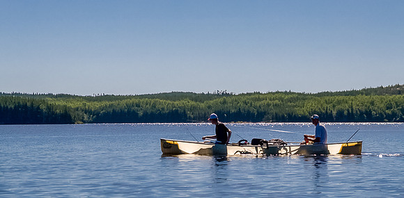 Trolling under a scorching sun