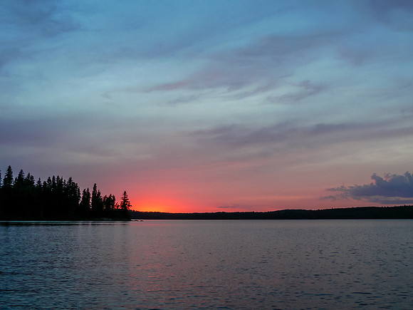 A nice sunset with the smoke.
