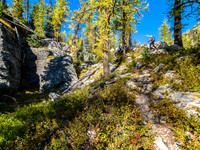 In order to climb the headwall, the trail does some interesting twists and turns.
