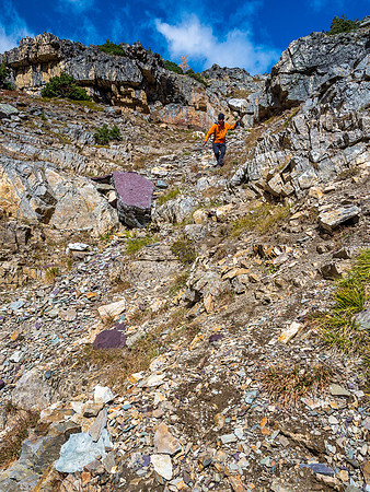 Phil was enthralled with the purple rocks here. It was sort of weird but I let him go through that experience.