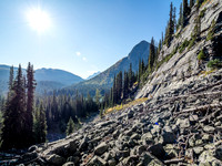 A brilliant morning view towards Egypt Lake and Sugarloaf Mountain.
