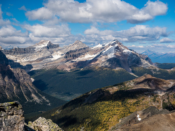 It's hard to believe that the two summits left of Storm Mountain are unnamed.