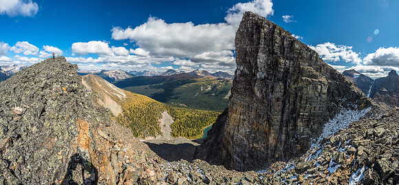 Heading up "Tiny Pharaoh" peak at left. Yes, we bagged it. No, we didn't "claim" it. Relax!