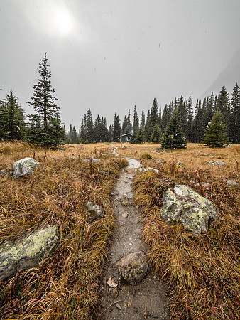 Back on the main trail.